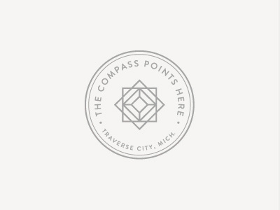 Compass Logo circle compass erin waineo icon logo stamp