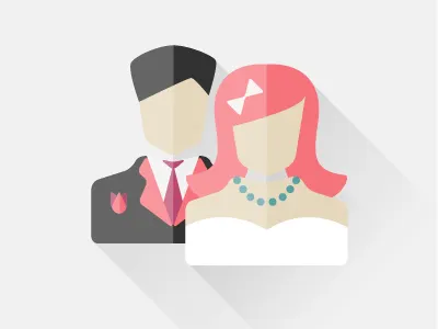 bride & groom bride couple groom man profile wedding woman
