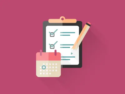 event planner & stylist calendar event notepad pencil stylist vendor wedding