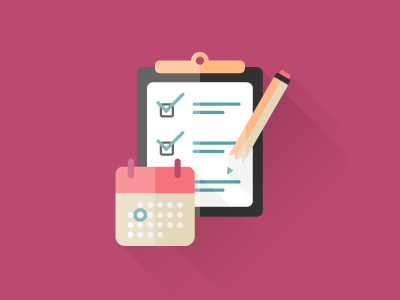 event planner & stylist calendar event notepad pencil stylist vendor wedding