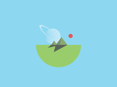 The Saturn Lookout mountains space sun