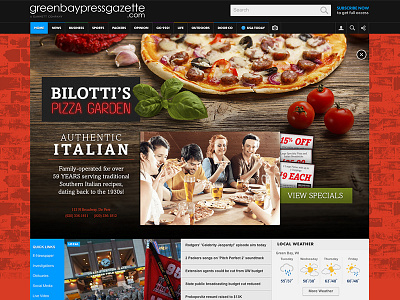 Pizza Garden ad ad html5 italian neon pizza pushdown