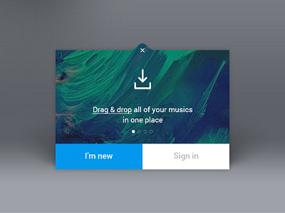 Login dragdrop login music new open opening plugin signin ui ux wave