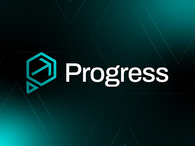 Progress P + Arrow Technology & Software Logo Design arrow logo blockchain brand identity branding crypto cyber defi fintech logo logo design logo designer logo identity logotype modern logo p logo polygon software technology token web3