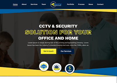 Home Security WordPress Website business divi home security landing page design ui design webdesign website website devlopment website redesign