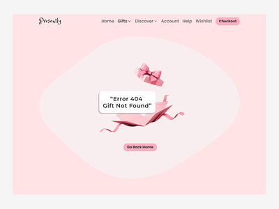 404 Page 008 404page dailyui giftapp404page ui