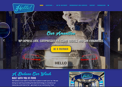 Car Wash Service WordPress Website business car wash divi landing page design ui design webdesign website website devlopment website redesign