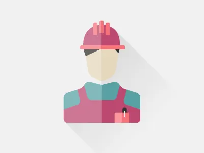 worker guy hat pocket profile worker