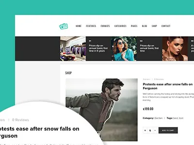 NewsStand - Magazine/Blog/Shop Wordpress Theme creative design inspiration login modern shop themeforest ui user interface ux wordpress