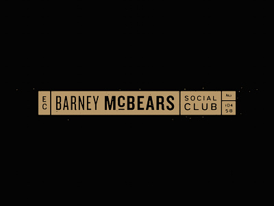 Barney McBears branding design identity lettering logo