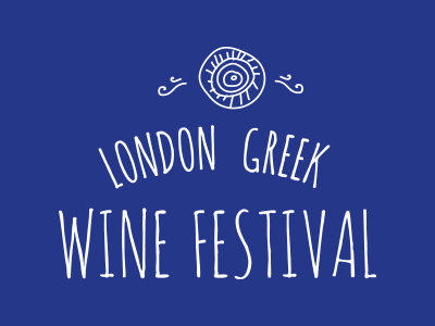 London Greek Wine Festival Logo branding icon logo design