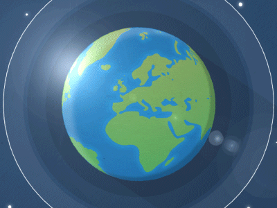 Connected World animation design gif globe graphics masse moncho motion space world