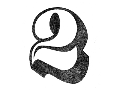 Two design drawing hand lettering lettering number promotion two