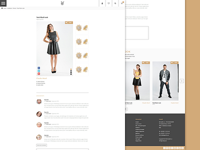 BS Gioielli - UI Site (Outfit) bs gioielli cartier jewel jewelry layout lookbook oufit ring swarovski tiffany user interface zahir