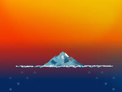 Sunset on Ice desktop theme ui