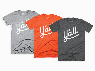 Y'all 2.0 cotton bureau illustration lettering script shirt yall