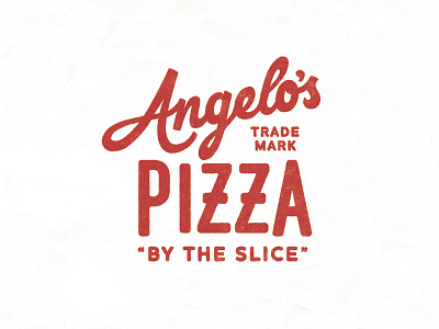 Angelo's Pizza food handlettering lettering type typography vintage