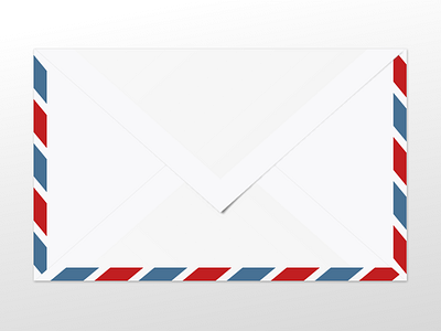 A bit less flat Par Avion envelope :-) envelope experiment gravit gravitapp illustration vectors