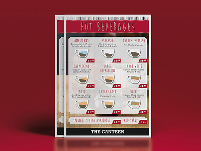 Restaurant Beverages Menu beverages branding coffee creative food menu restaurant tea