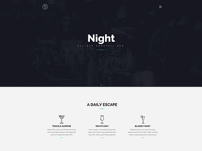 Cocktail Bar / Cafe bar barman bartender bootstrap cocktail template