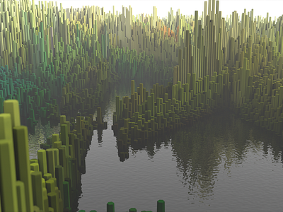 George 3d cinema 4d landscape render topographic