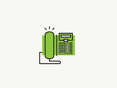 ring ring cute icon illustration phone vector
