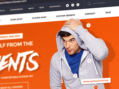 eCommerce Apparel Shop apparel ecommerce orange shop ui ux