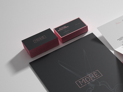 Mohé – Etre Une Dame branding design graphic grey identity logo logotype mohe pink white zalot