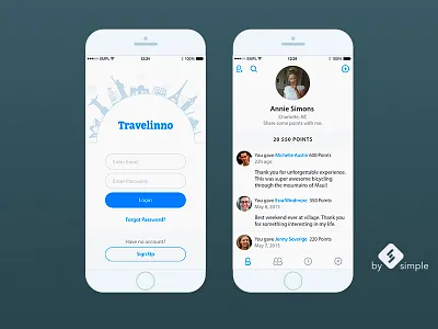 Travelinno design ios mobile ui