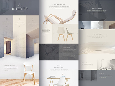 Gutterless Layout Exploration fullwidth furniture gutterless landing page website wordpress