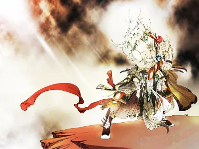 mythical figure painting illustrations