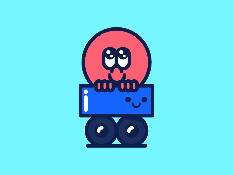 KAR animated animation cars character clothing color cute gif illustration kids streetwear