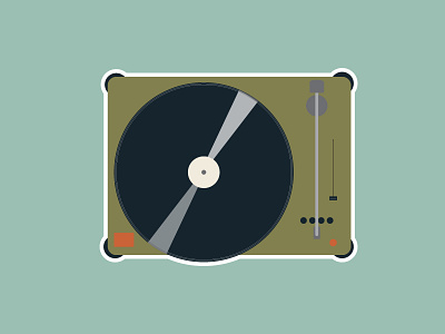 Turntable record sticker turntable vinyl