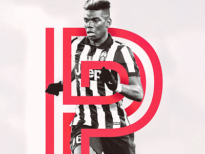 Paul Pogba 'P' football p paul pogba soccer typography