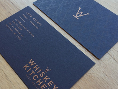 Whiskey Kitchen Biz Cards