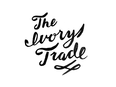 009/100 Daily Misery ivory lettering misery script the100dayproject trade type