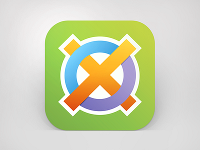 Pantagu iOS icon agency app apple branding color design game icon ios tac tic toe