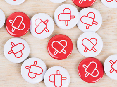 Pop Shop is online! buttons logo love popshop popsicles red summer