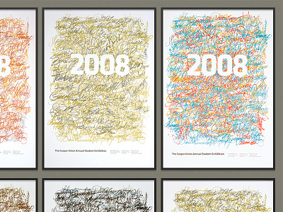 Cooper Union Annual Student Exhibition Poster cooper union poster signatures tobias