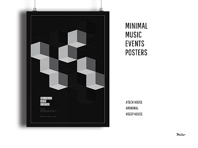 Work in progress - Minimal Music Events Posters cover dj electronic event music party posters