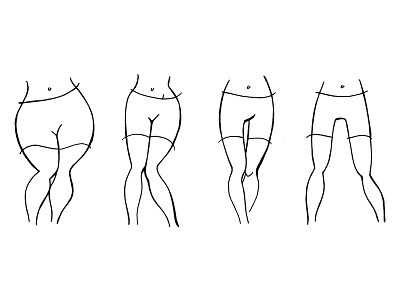 Fitcode body fitcode illustration line art sketch thighs women