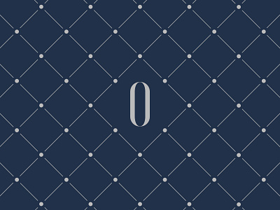 O branding diamond navy o pattern type typography