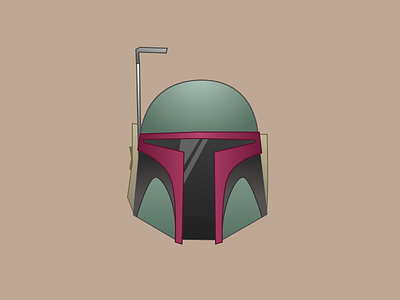 Boba Fett boba fett brown cartoon drawing green helmet illustration line red sketch star wars vector