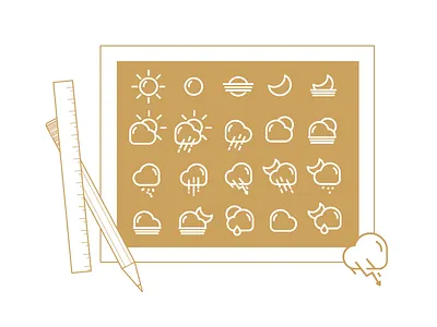 Free weather icons ebdots eight black dots free freebie gold icons unicorn weather