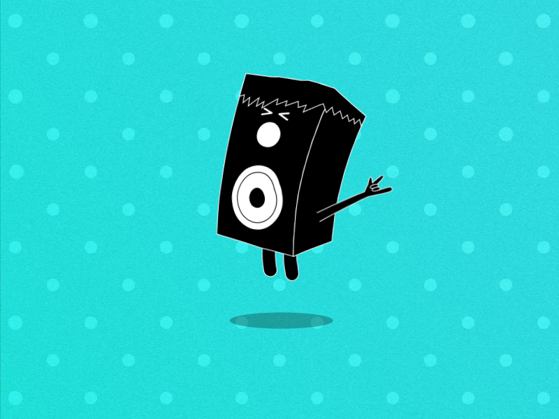 Rocker animation beast collective character character animation dance rock rocker dance speaker