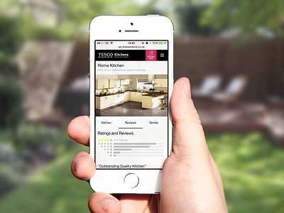 Tesco Kitchens Mobile - Reviews mobile ui ux