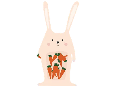Hungry Rabbit illustration rabbit