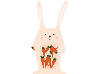 Hungry Rabbit illustration rabbit