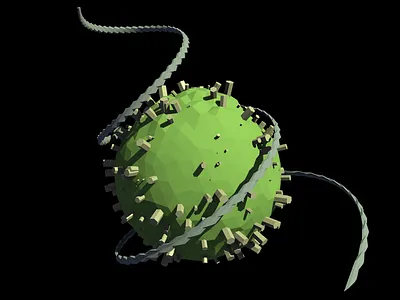 Low Poly Planet II 3d art blender low poly planet