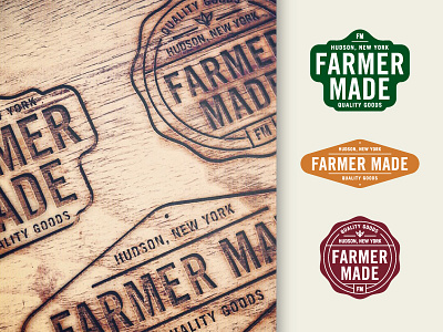 Farmer Made Badges badge branding logo